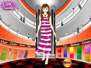 購物中心的女孩子