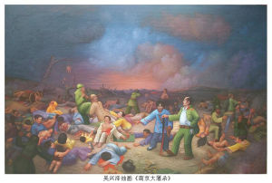 天才畫家吳興澤油畫