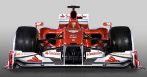法拉利F10賽車正面照片