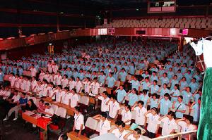 激情澎湃的活動現場