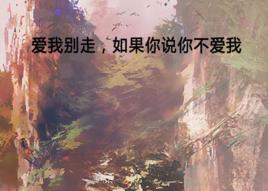 愛我別走,如果你說你不愛我 愛我別走,如果你說你不愛我