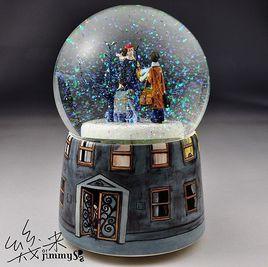 雪花玻璃球 雪花玻璃球