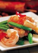 馬蹄蜜豆炒蝦球 馬蹄蜜豆炒蝦球