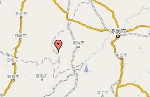 （圖）大王寨鄉在山東省內位置