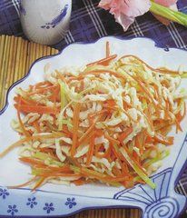 熘雙色魚絲 熘雙色魚絲