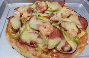 蝦排培根披薩 蝦排培根披薩