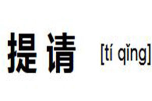 提請 提請