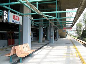 （圖）兩鐵合併前馬場站月台