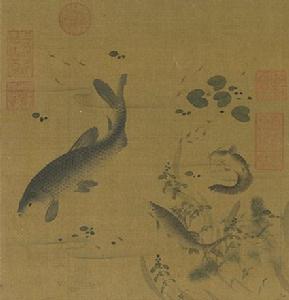 群魚戲藻圖