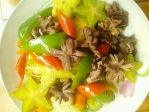 楊桃炒雞胗 楊桃炒雞胗