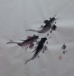 王廣然創作的中國風水禪意畫《嚮往》
