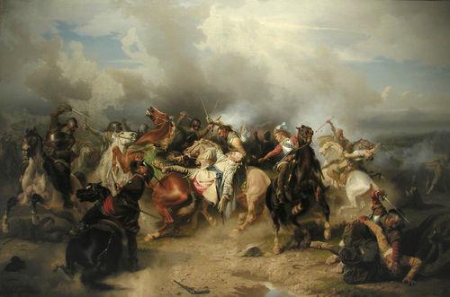 油畫《呂岑之戰》，作者卡爾·沃爾鮑姆