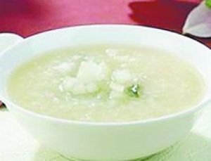 絲瓜杏仁排骨粥