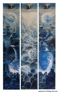 〈國萃〉工筆組畫(元明清)196x45