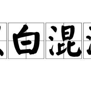 黑白混淆 黑白混淆
