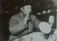 1967年，在陸軍116師學毛著積極分子代表大會上作報告