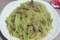 苤藍炒肉絲 苤藍炒肉絲