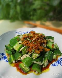 蝦米拌秋葵 蝦米拌秋葵