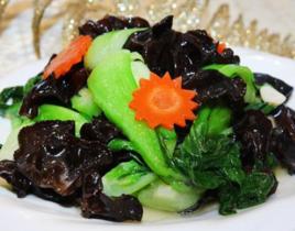 油菜炒黑木耳 油菜炒黑木耳