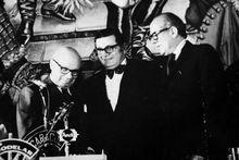 自由黨的三大領袖：卡洛斯·耶拉斯、圖爾瓦伊和洛佩斯·米切爾森