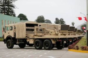 中國90式122毫米輪式自行火箭炮 中國90式122毫米輪式自行火箭炮