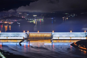 三峽大壩夜景