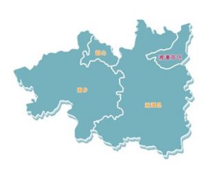 湘潭市行政地圖