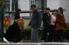 父親陳運濤扮馬救子