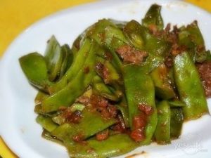 肉末釀燜扁豆 肉末釀燜扁豆