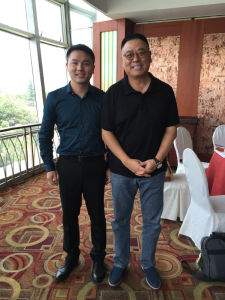 黃詩樵與風投教父閻焱合影