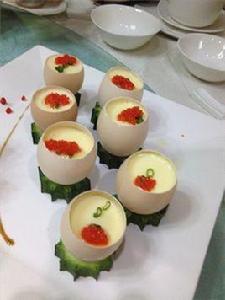 魚子醬蒸山水蛋 魚子醬蒸山水蛋