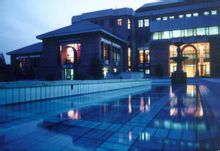 清華大學圖書館夜景