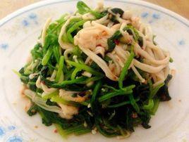 涼拌金針菠菜 涼拌金針菠菜