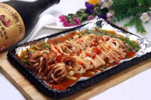 鐵板魷魚筒 鐵板魷魚筒