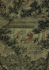 明謝縉東原草堂圖軸 明謝縉東原草堂圖軸
