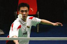 陳宏參加羽毛球比賽照片