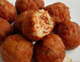 胡蘿蔔豆腐丸子 胡蘿蔔豆腐丸子
