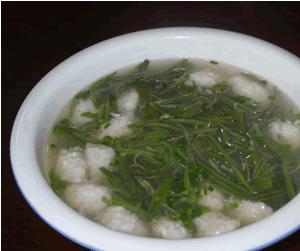 蓴菜魚丸湯