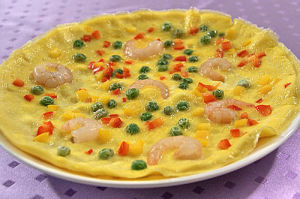 蝦仁烘蛋 蝦仁烘蛋