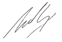 里卡多·拉戈斯的親筆簽名