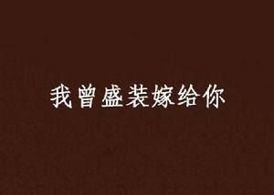 我曾盛裝嫁給你[黑岩網小說作品]