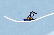 火柴人冰雪滑板 火柴人冰雪滑板