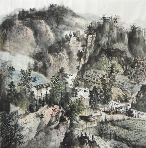 家鄉,68×68CM