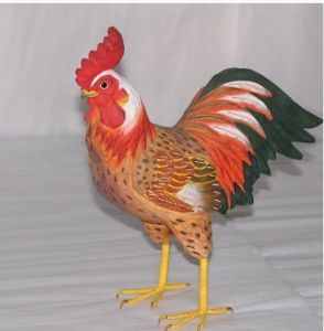 彩繪木雞