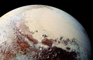 冥王星的表面有冰山、平原等多樣化的地形