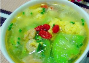 鮮蘑絲瓜蛋湯