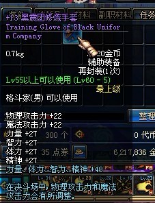 黑震團修煉手套