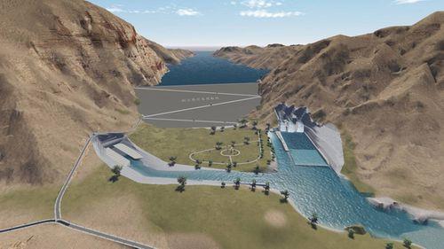 阿爾塔什水利樞紐工程效果圖