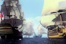 風帆船時期的海戰(《地球帝國》動畫截圖)