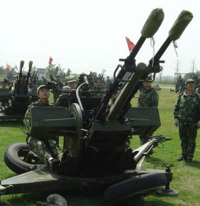 中國87式25毫米雙管高射炮 中國87式25毫米雙管高射炮